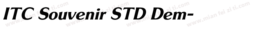 ITC Souvenir STD Dem字体转换